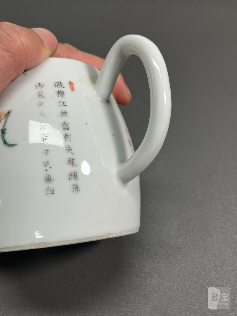 清道光  粉彩“无双谱”故事图执壶 - 图16